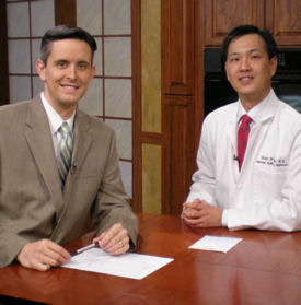 Victor H Chou ACP Associate Member right with WAFB on-air personality Matt Williams