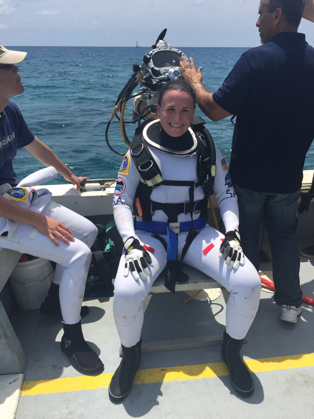 NASA astronaut Serena M Aunon-Chancellor MD FACP participated in the NASA Extreme Environment Mission Operations NEEMO 20 mission which began on July 20 2015 NEEMO 20 is a 14-da