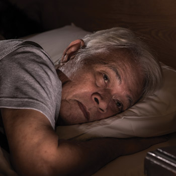 Reasons for sleep disturbances in the elderly include lifestyle choices and common medical conditions Image by amenic181
