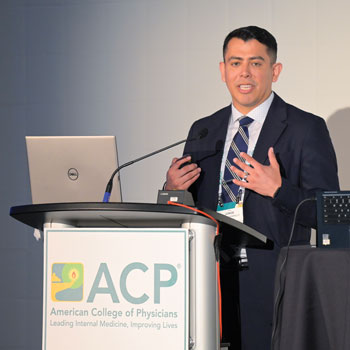 Jorge A Ramallo MD MPH FACP addresses an audience on gender-affirming care Clear well-established and evidence-based standards of care exist on who can access what form of gender-affirm